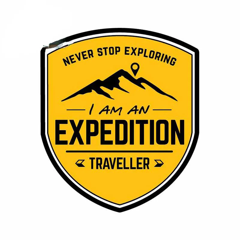Car Accessories For Road Trip - 13cm Expedition Seyahat Araba Çıkartması Keşfetmeyi