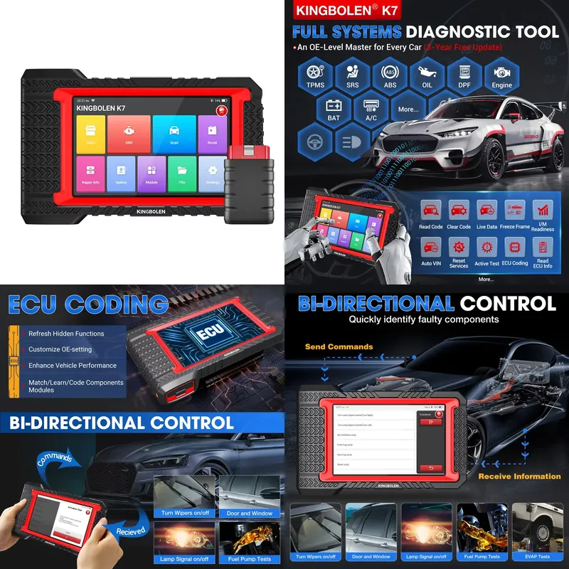 Obd2 Scanner - Kingbolen K7 Otomotiv Tarayıcı Escaner Automotriz