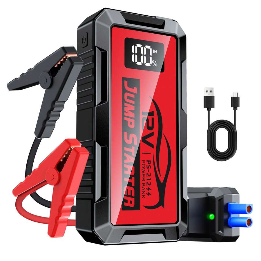 Portable Jump Starter - 8000A Araç Çalıştırıcı, 12V Çalıştırıcı Akü