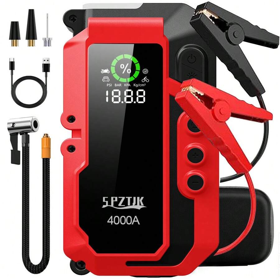 Portable Jump Starter - 4000A Araç Akü Takviye Cihazı -