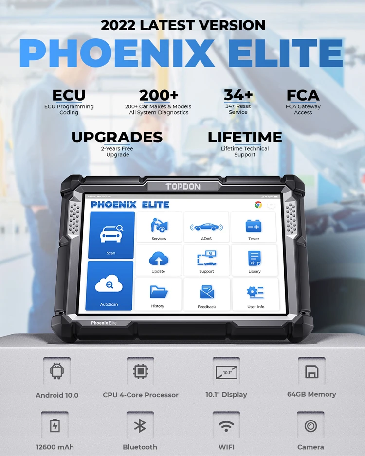 TOPDON PHOENIX ELITE Araç Ecu  - Obd2 Scanner incelemesi ve fiyatı