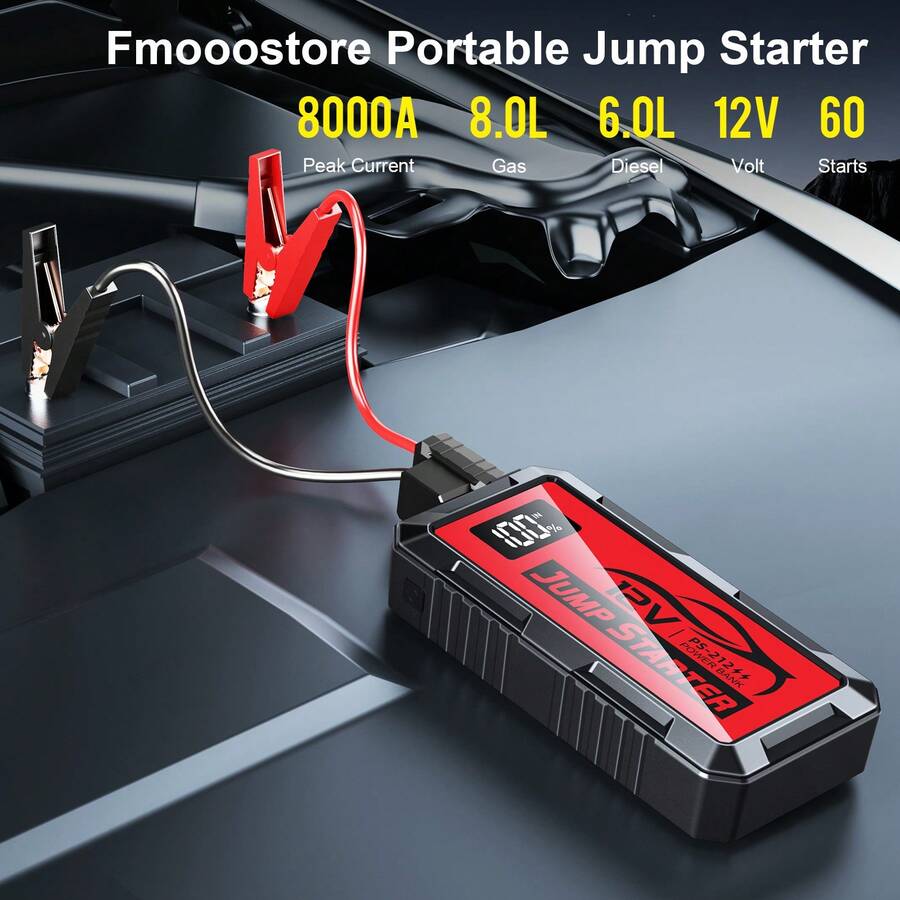 8000A Araç Çalıştırıcı, 12V Ça - Portable Jump Starter incelemesi ve fiyatı