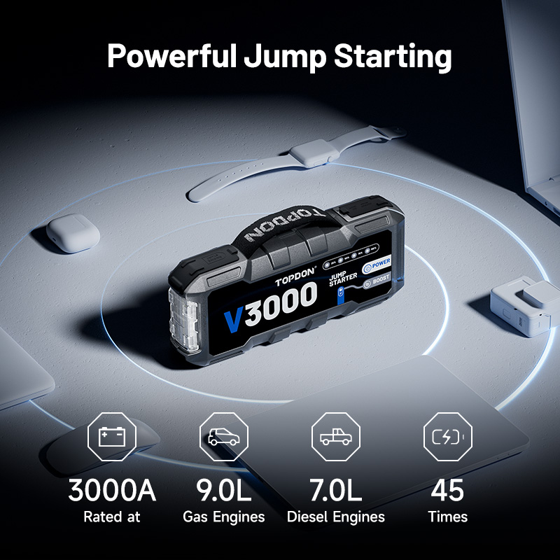 TOPDON V3000 3000A PD60W Çift  - Portable Jump Starter incelemesi ve fiyatı