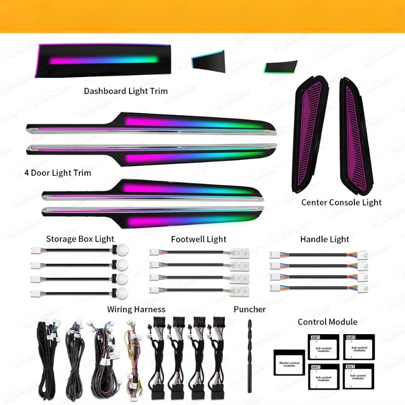 64 Renkli RGB Dinamik Atmosfer - Car Accessories Light incelemesi ve fiyatı