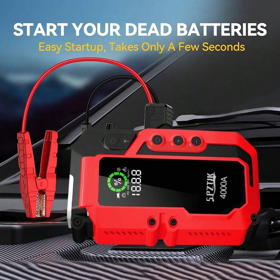 4000A Araç Akü Takviye Cihazı  - Portable Jump Starter incelemesi ve fiyatı