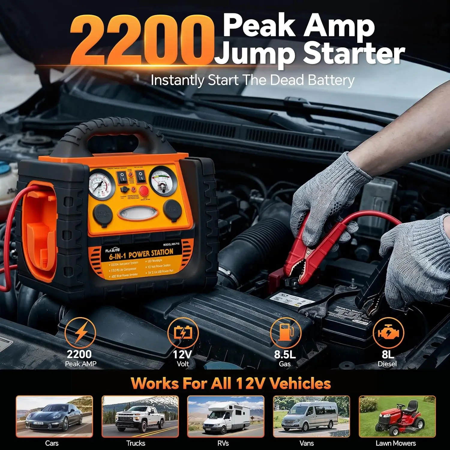 Hava Kompresörlü Taşınabilir Ç - Portable Jump Starter incelemesi ve fiyatı